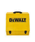 Badass Heavy Duty Steel Portable Toolbox Bright Yellow Compact 15x10 Job Site with closed lid and handle visible.