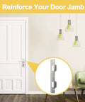 Beefed Up Heavy Duty Door Strike Plate Reinforcement For Exterior And Interior Doors With Dual Strike Holes, room view.