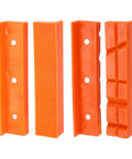 Tough As Nails Magnetic Vise Jaws 5 Inch Rubber Pad Pair Non Slip Bench Vise Protectors with textured and smooth surfaces.