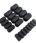 20 Pack Clip-On Ferrite Ring Cores For Dope RFI EMI Noise Suppression, assorted sizes for cables, black snap-on bead shields