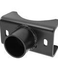 Close-up of a Jack Axle Adapter Lifting Saddle For Heavy Duty Bottle Jack 2 Inch Carbon Steel Square Shaft Tubes with weatherproof finish