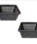 Square Mesh Pond Plant And Flower Baskets Set For Aquaponics And Hydroponics Slotted Plastic Net Cup Pots