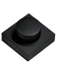 Desktop USB Volume Knob Switcher With Aluminum Body, Quiet Rotation For Undisturbed Use, Plug And Play PC Accessory For Gaming, Streaming, And Office, Precise Sound Control, Dope Gift For Keyboard And Audio Enthusiasts, black angled top view
