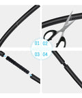 All In One Vacuum Line Kit With Six Five Foot Silicone Hoses In One Eighth To Three Eighth Inch Diameters And 64 Connectors, cutting hose