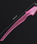 Women Foldable Eyebrow Razor For Safe Precise Hair Removal Effortless Brow Shaping With Sturdy Stainless Blades Portable Travel Ready groomer, 13cm pink design.