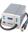Hot Air Rework Station With Digital Temperature Control And Thermal Blower, shown with control panel and nozzle attachment