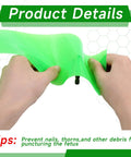 Hands stretching green TPU bike liner, Six Rolls Fat Bike Tire Liner For 29 4 To 5 Inch Tires Puncture Resistant TPU Liner