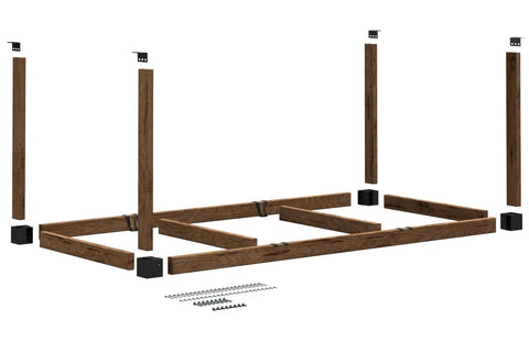 Parts of Heavyweight 2 By 4 48 Inch Wide By 96 Inch Deep Do It Yourself Plastic Ceiling Storage Kit With All Hardware For Garage Basement Or Shop Overhead Storage Rack