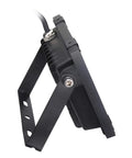 JUDYSSY 5 Pack 30W Led Floodlight Outdoor side view showing the sturdy black frame and adjustable stand for wall lighting.