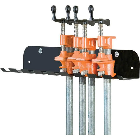 Three Pack Clamp Rack Set For Workshop And Garage Wall Mount Heavy Duty Steel Racks For F Clamp Pipe Clamp And Parallel Clamp Powder Coated Finish Keeps Your Clamps Organized And Ready To Go