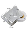 Swap Out Squeaky Track Rollers With These Beefy Dual And Single Wheel Pulleys For Plastic Aluminum Sliding Doors Heavy Glide Smooth Ride Easy Install Grab The 4 Pack Quick - Close-up of stainless steel and plastic dual wheel pulley for sliding glass doors.