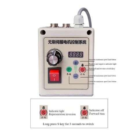 Control panel of Beefed Up Brushless Servo Motor For Woodworking Tools 1100W 220V With Knob Speed Control Belt Sander Lathe And Letter Saw