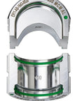 Straight Up Heavy Duty U Style Crimping Die For 400 Kcmil Aluminum Lugs, showing aluminum crimp die with green color code.