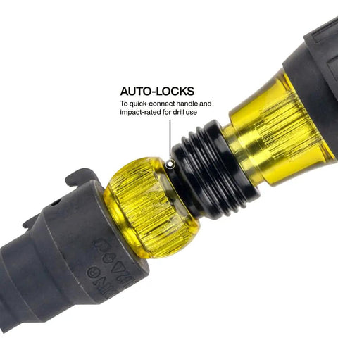 Flip Socket Conduit Reamer 3-In-1 Impact Rated Tool For Half Inch Three Quarter Inch And One Inch Conduit With Magnetic Bit Holder close-up