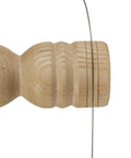 9 Inch Wire Burner Set on wooden spindle, showing crisp burn lines from color-coded wires, easy lathe tool for decoration.