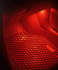 Kickin Red LED Glove Box And Footwell Lights For Volkswagen Vehicles illuminating car footwell in bright red