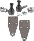 Split Wishbone Radius Rod Mounting Kit With Steel Frame Brackets, Weld In Bungs, Jam Nuts And Tie Rod Ends For 1928 Up Ford Frames, Durable Steel Construction For Easy Bolt On Custom Build And Classic Hot Rod Style, steel brackets and tie rod ends