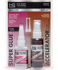 Extra Thick CA Glue And Accelerator Combo Pack For Metal Plastic Wood Glass Ceramics Leather And More 3 Oz Clear Fast Setting Bonding Kit