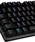 Close-up of Elite Mechanical Gaming Keyboard Built For Precision With Smooth Brown Tactile Switches And Stunning Per Key RGB Backlighting.