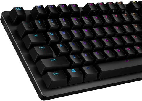 Close-up of Elite Mechanical Gaming Keyboard Built For Precision With Smooth Brown Tactile Switches And Stunning Per Key RGB Backlighting.