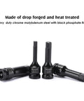 Heavy Duty Half Inch Drive Impact Hex Bit Set, 20-Piece Master Allen Socket Kit with SAE and Metric Sizes displayed in a black finish.