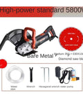 Heavy Duty 14 Inch Wall Grooving Machine Handheld Angle Grinder For Concrete Marble Slotting With Adjustable Depth And Dust Free Design For Slick Straight Cuts On Any Masonry Or Drywall Project with 5800W motor and diamond saw blade.