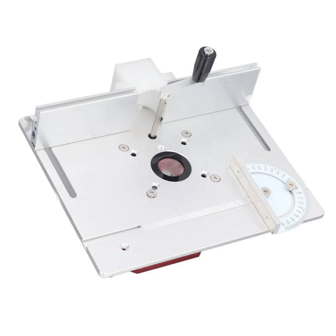 Heavy Duty Router Table Kit With Badass Zero To Fifty Four Millimeter Lift System And Rock Solid Insert Plate pro handle setup.
