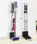 Heavy Duty Cordless Vacuum Stand Docking Station With Wheels, Boss Level Storage Holder for V7 V8 V10 V11 V12 V15 SV22, 131cm tall