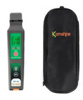 KFI-40 All-In-One Workhorse Optical Fiber Traffic Identifier With VFL Function 800-1700nm LED Display next to a carrying case.