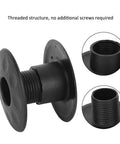 Tabletop Foosball Bearing Rods And Bushings Set, 10 Pairs Black Plastic Shafts Covers For Foosball Tables, threaded black plastic bushings