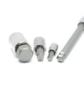Hex Bit Socket Master Set 44 Piece For One Quarter Inch Three Eighths Inch And One Half Inch Drives SAE And Metric Hex Bits S2 Steel