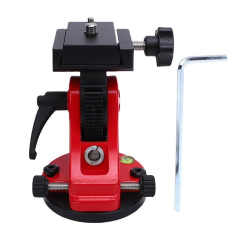 Equatorial Wedge For Telescopes Premium Aluminum Latitude Base With 0 To 90 Degree Tilt Sturdy Red Mount Front View