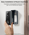 Installing Wireless WiFi Video Doorbell Camera With Chime, 1080P HD, 140 Degree View, Night Vision, Motion Detection.