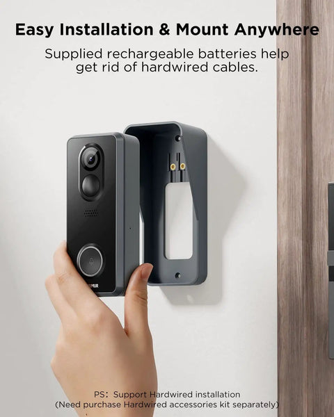 Installing Wireless WiFi Video Doorbell Camera With Chime, 1080P HD, 140 Degree View, Night Vision, Motion Detection.