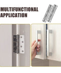 Rotating Concealed Hinges Set for Doors and Cabinets 2 Pieces Heavy Duty 6 Inch Silver Piano Cabinet Door Butt Hinges