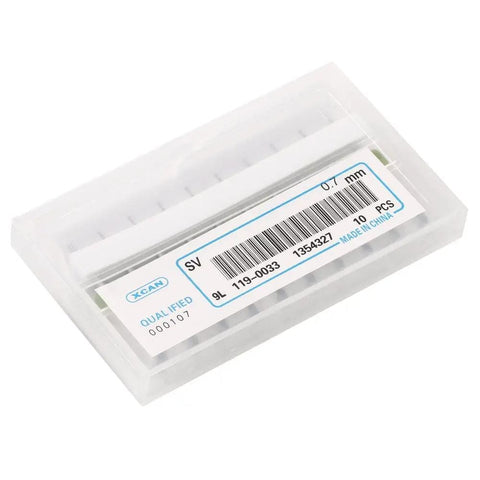 Premium 0.7mm PCB Drill Bits Set For Circuit Board Work, 10 Pieces in clear plastic packaging