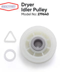 279640 Dryer Idler Pulley Replacement Part That Fits Whirlpool And Kenmore Dryers Built To Last With Smooth Belt Tension Replaces 697692