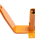 4 Pack Universal Stake Pocket Camper Tie Downs For Full Size Pickup Trucks, Heavy Duty Steel, Powder Coated Orange