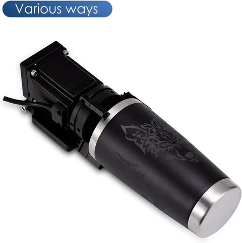 D70 Pro-Grade Rotary Axis Attachment for Fiber Laser Engravers with 70mm rotating shaft and 3 jaw rotary chuck