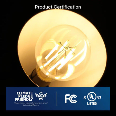 Dimmable A23 LED Bulbs 150W Equivalent 2650 Lumens 18W Energy Saver 3000K Warm White E26 Base 4 Pack ideal for certification view