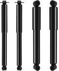 OCPTY Beefed-Up Front And Rear Shocks And Struts For Chevrolet 4WD Blazer S10 Sonoma, set of four, black and cylindrical design.