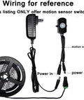 Wiring setup for Two Pack Motion Activated Sensor Switch With PIR Sensor Auto On Off DC 12V 30V 3A Occupancy Sensor For LED Strip