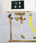 Installed 1/2 Inch Push To Connect PEX Fittings Straight Coupling Pack Of 6 Lead Free Brass Plumbing Fittings