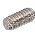 Close-up of a screw from 50 Pcs Set Screw Kit A270 Stainless Steel Grub Screws DIN 916 For Mechanical Fastening In Automotive Repair