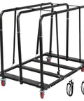 Folding Table Cart With Swivel Wheels, Heavy Duty Dolly That Handles Up To 1800 Lbs And 10 Table Capacity, Adjustable panel cart