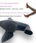 Non Slip Silicone Gel Shoe Pads And Adhesive Sole Protectors For High Heels No Slip Grips In Black 4 Pairs