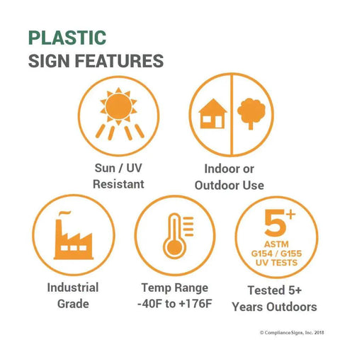 Fire Suppression System Sign Red 10x7 In Plastic Clear Laminated Built Tough Weatherproof Fire Safety Sign For Equipment Indoor And Outdoor Use Chemical And Moisture Resistant Easy Mount