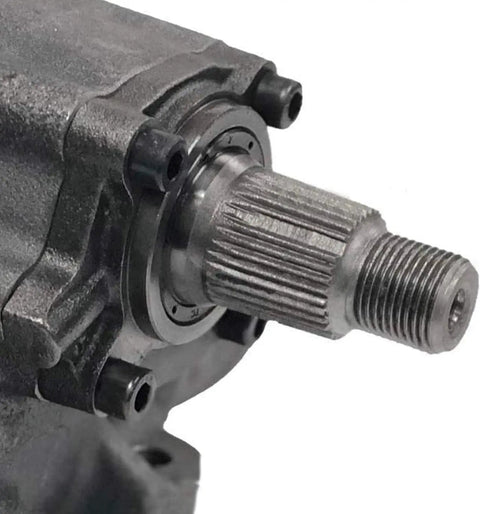 Close-up of Front Power Steering Gearbox Kit For 2003 2006 Jeep Wrangler TJ Replacement Complete Assembly Left Hand Drive