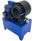 Heavy Duty Electric Hydraulic Hose Crimping Machine For Steel And Rubber Tubes 0.2 To 4 Inch Range 14 Die Sets Included, side view image.