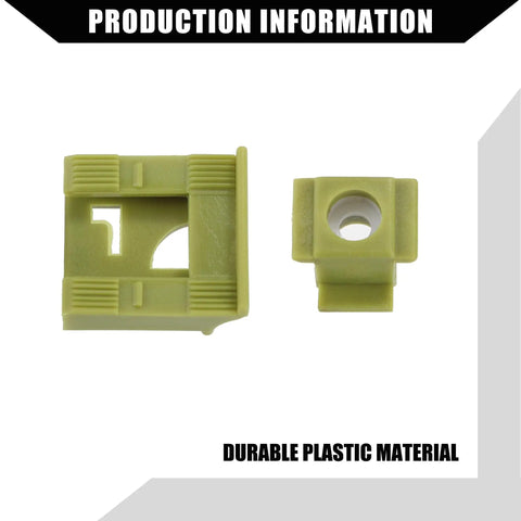 Shift Cable Column Linkage Kit For Ford E Series Vans And F150 1998 To 2014 Fit Expedition Explorer Edge Excursion And More Durable Inner Retainer Clips Easy Install Two Piece Repair Set, green plastic
